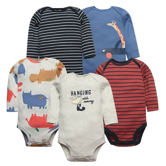 5 Pieces- Long sleeve bodysuit 3-24M