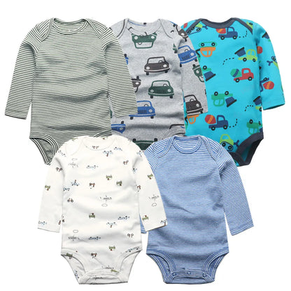 5 Pieces - Long sleeve bodysuit  0-24Month